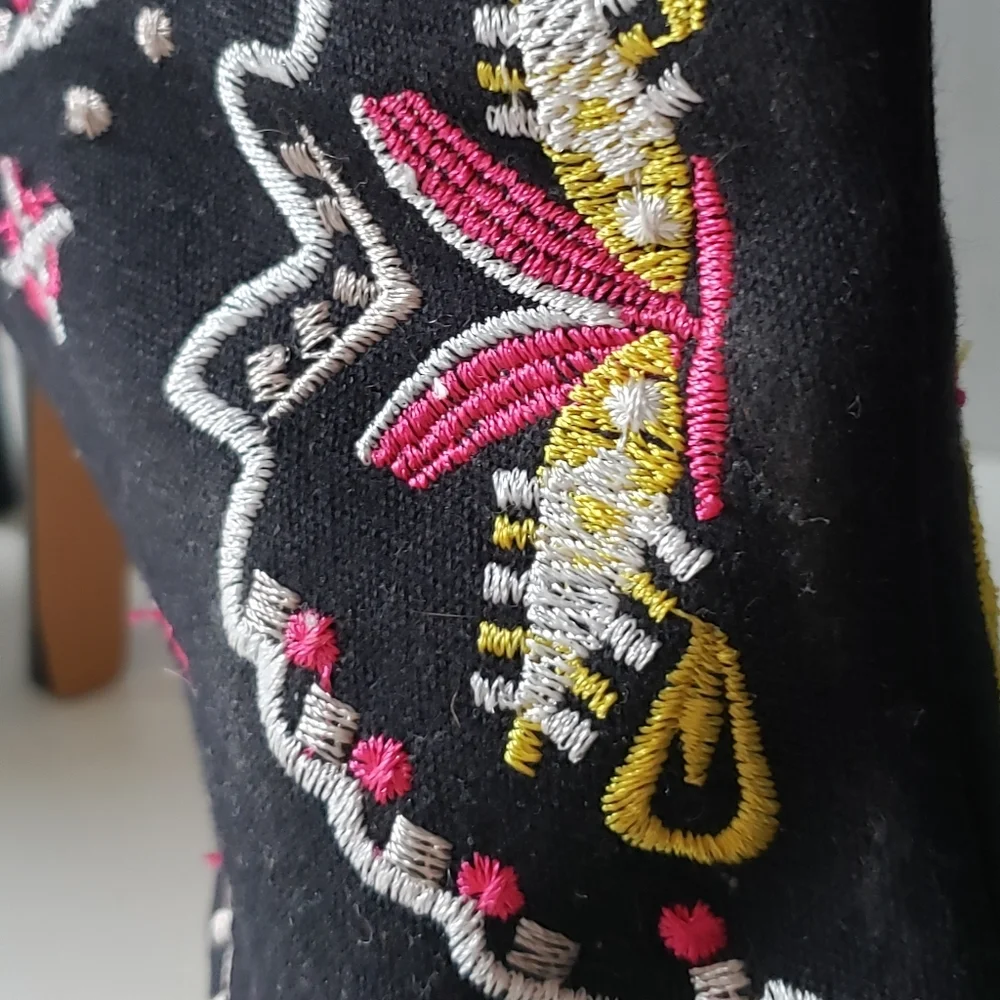 Boho Embroidered booties